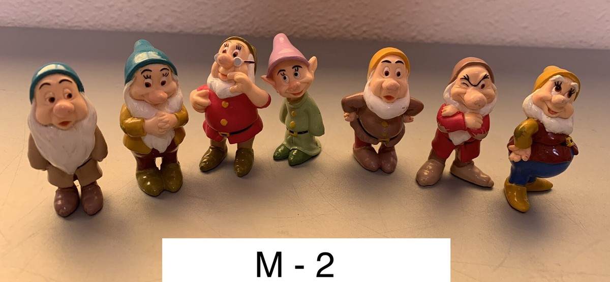 Seven Dwarfs From Snow White Disney 2 inch Figures Vintage 1993