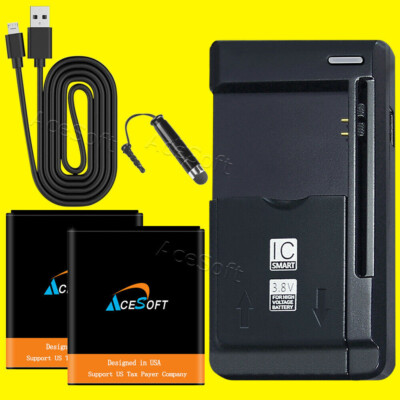 High Quality 950mAh Battery Charger Cable 3ft f Alcatel A206G TracFone/Net10 USA