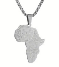 Eye Of Horus Necklace HQ Engraved Stainless Steel African Egyptian Pendant NEW