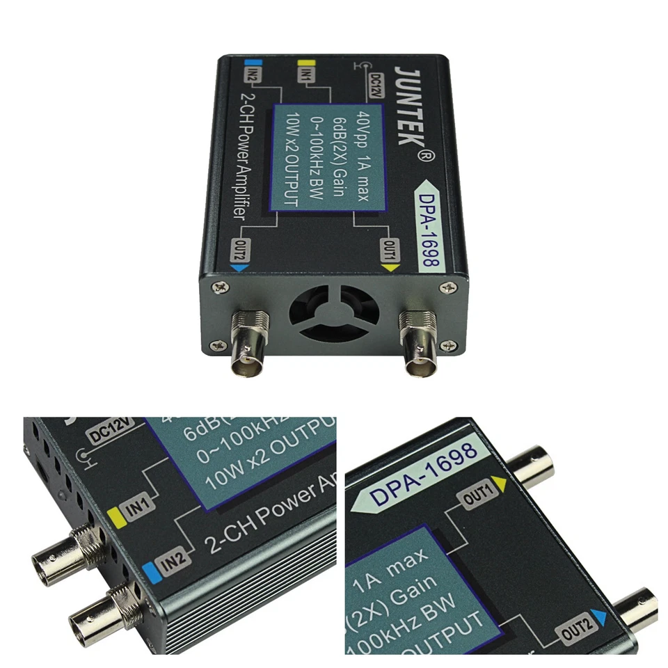 DPA-1698 2CH Function Generator Amplifier 0-100KHz 10W*2 f/ DDS Signal Generat5M - Image 4 of 4
