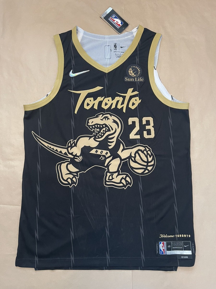 Nike City OVO Toronto Raptors Authentic Fred VanVleet Jersey 48 L
