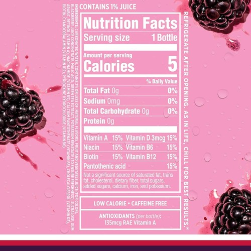 Sparkling Ice,Black Raspberry Sparkling Water,Zero Sugar Flavored,17 Oz 12 Count - Picture 5 of 5
