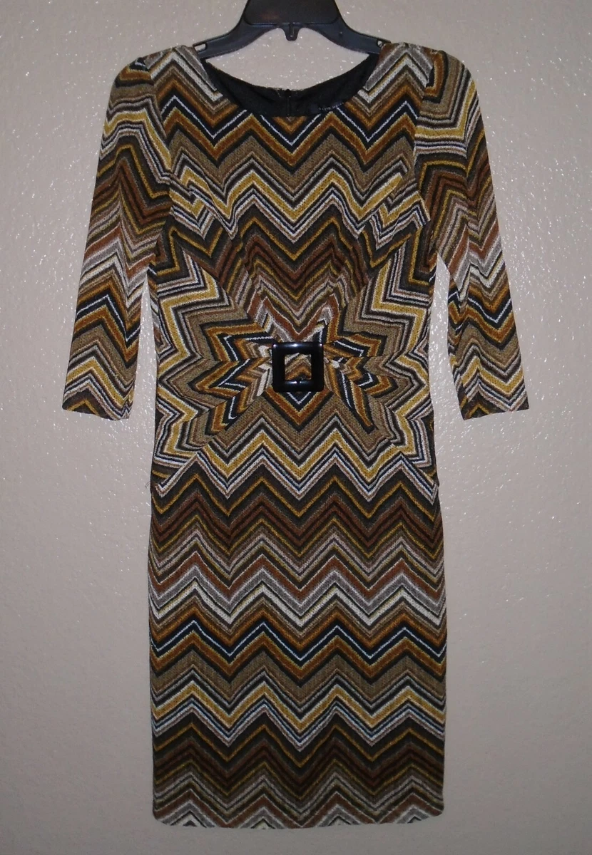 Zig zag print hot sale dress