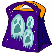 Neopets - Ghosty Trick-or-Treat Bag ! - Virtual Item ! [Fast + Safe Delivery]