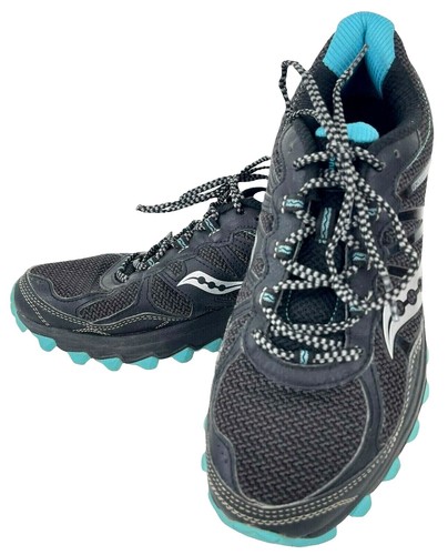 New Mens Saucony Grid Seeker Black Athletic Running Sneakers  display picture 1