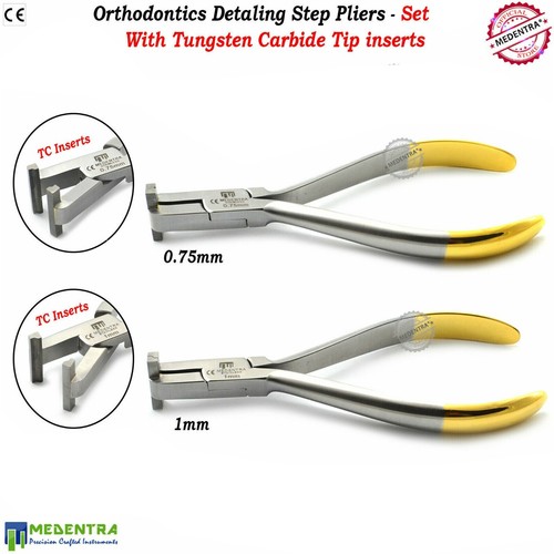 Orthodontic Detailing Step Dental Pliers 1mm,0.75mm Step Up/Down Pliers