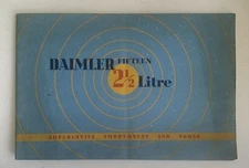 1938 Daimler Fifteen 2 1/2 Litre Car Sales Brochure CE1539/2M/838
