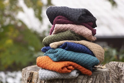 disana Babydecke Wolldecke Waben Strickdecke 100%kbT Schurwolle viele Farben