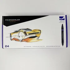 Art Markers Pen Set Prismacolor Double Ended 24 Color Artist Draw Paint Line Ink