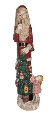 Santa The Import Collection Tall Christmas Tree Little Girl 9.5'' Table Shelf 