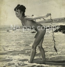 NU FEMININ EDMUND LEJA / LILO KORENJAK naturisme vers 1960 FKK 19 x 18 cm