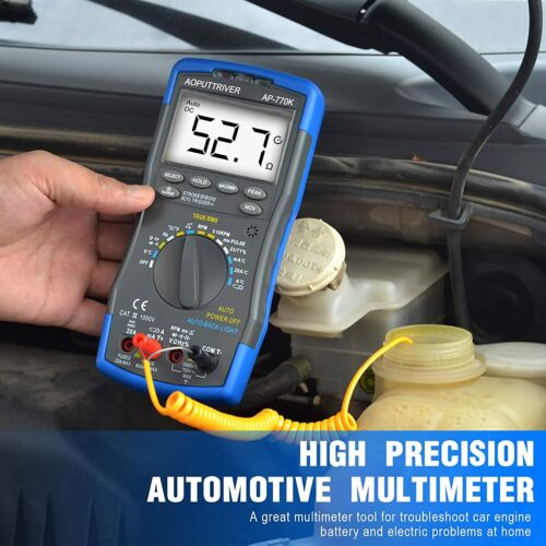 Digital Automotive Multimeter NCV AC/DC 60mA~20A msPULES Tach Dwell Voltmeter DE - Bild 4 von 8