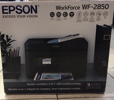 Epson WorkForce WF-2850 All-In-One Inkjet Printer, New, Read