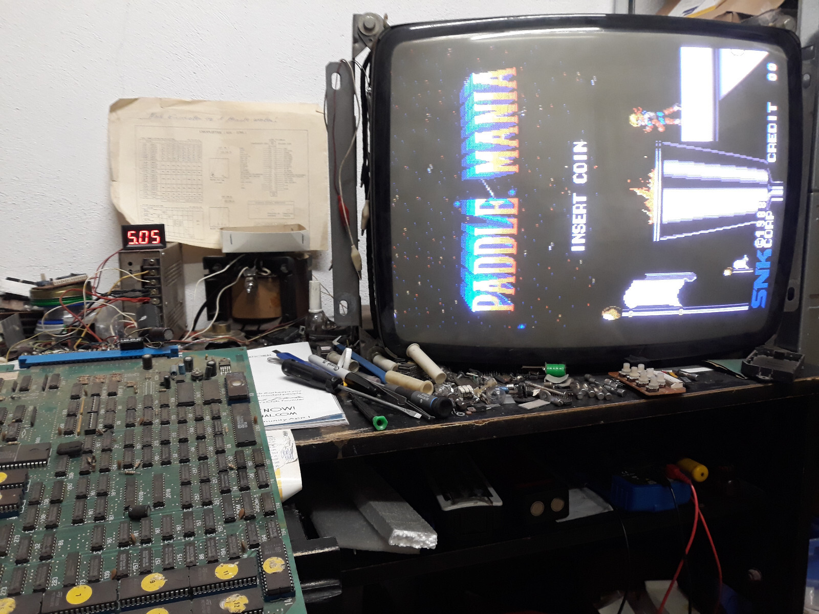 Juego Paddle Mania pcb