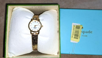 Kate Spade Gold Leather Band and Gold Face Watch M057 Kate Spade New York Lady main image 3