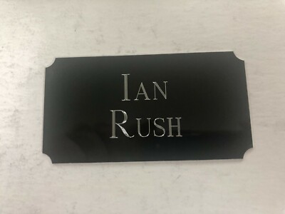 Ian Rush Liverpool FC Legende - 95 x 50 mm gravierte Plakette für signierte Erinnerungsstücke