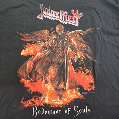 Judas Priest Vintage 2001 ''Redeemer of Souls'' Black T-shirt, Men's XXXL