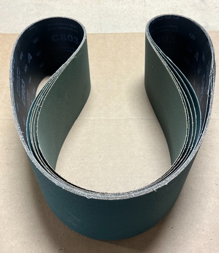 6 X 80 INCH PREMIUM GREEN ZIRCONIA SANDING BELTS W/GRINDING AID 60 GRIT-5 PACK!! - Picture 2 of 3