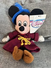 Disney Store Mini Bean Bag Plush Mickey Mouse Fantasia Wizard