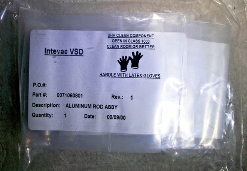 NUEVA PIEZA DE REPUESTO INTERVAC VSD 0071060801 REV.1 VARILLA DE ALUMINIO ASSY Precio por 1 - Imagen 2 de 4