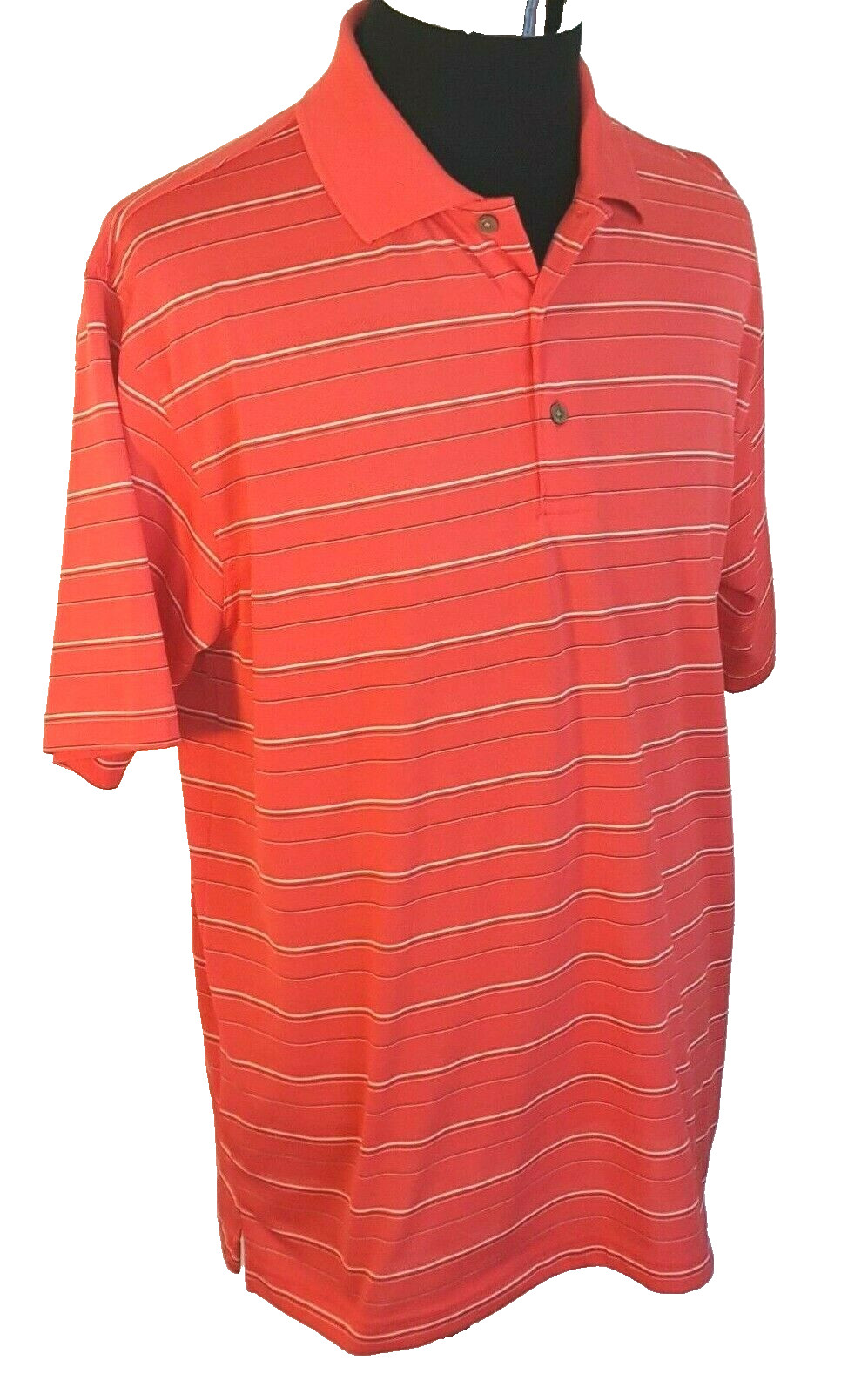 Links Edition Golf Shirt Men's Size Large All Seasons Multicolor Striped Active thumbnail 4