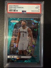 2024 Prizm Basketball Teal Ice #10 Zion Williamson Pop 1