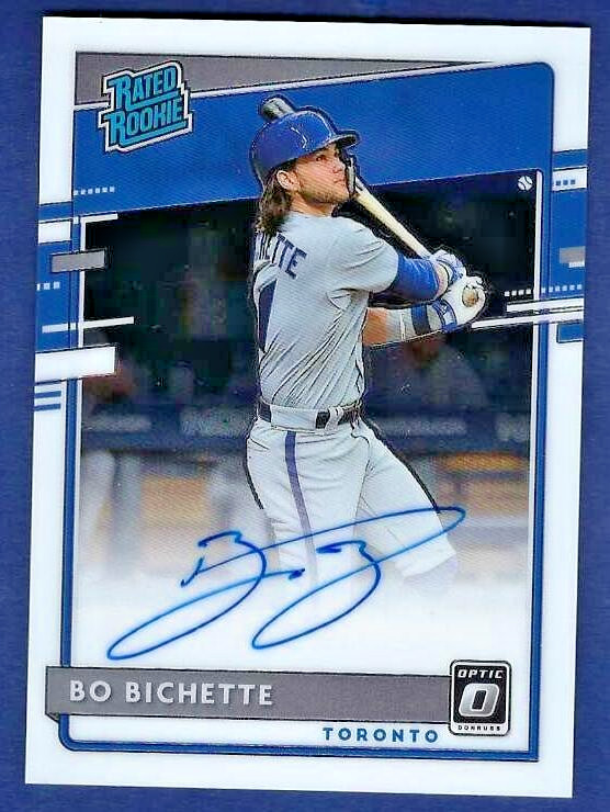 2020 Panini Donruss Optic Bo Bichette Rated Rookie Autograph #RRS-BI