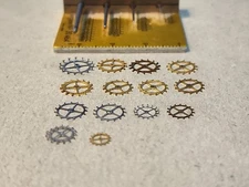 Lot Of 14 Mixed Incomplete Escape Wheels For Parts Spares Repairs 