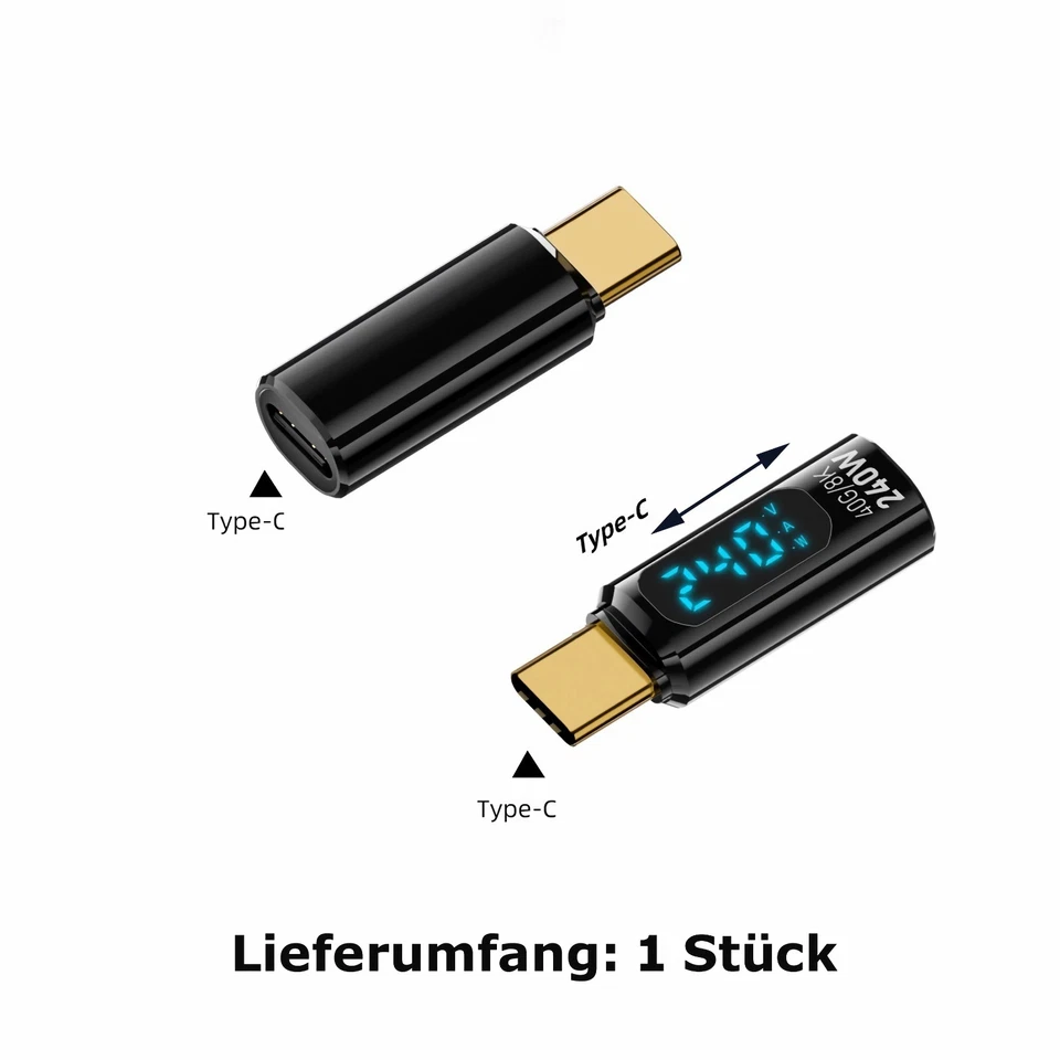 B43 Ultimate USB-C Adapter 240W Fast Charging, 40Gbps, 8K Video Mobile Laptop PC - Image 3 of 4