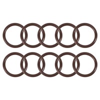 10 Fluorkautschuk O-Ringe 22Mm Od 17Mm Id 2.5Mm Breite Metrische Fkm Dichtung
