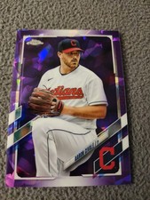 2021 Topps Chrome Update Series Aaron Civale- PURPLE SAPPHIRE /10!!!