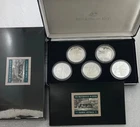 1995 Masterpieces in Silver Boxed Set ‘Colonial Australia' RAM 5 x coin set.