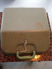 Hermes 3000 Typewriter Sea Foam Green, Ex. used condition with W/Key & Book