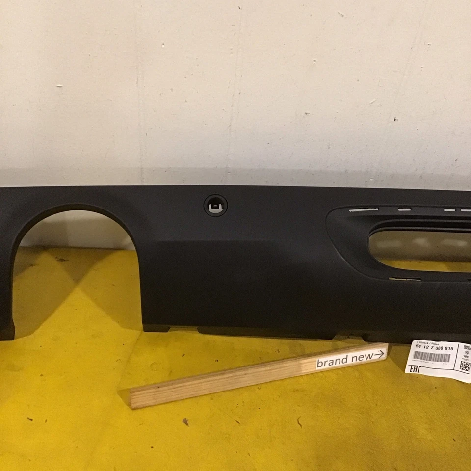 NEW 2014-2021 Mini Cooper Rear Bumper Lower Valance Texture 51127380015 OEM - Image 3 of 4