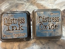 Tim Holtz Salty Ocean Distress Ink Pad With Distress Oxide Pad Set