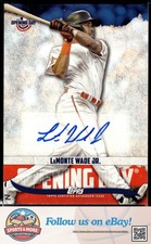 LaMonte Wade Jr. 2022 Topps Opening Day #ODA-LWJ Opening Day Autographs Auto
