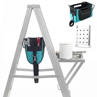 2 Pcs Ladder Tool Tray and Tool Bag Set for A-Frame Ladders (10 11.8 ), Heavy...