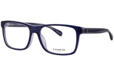Coach HC6213U 5757 Eyeglasses Men's Dark Blue/Blue Full Rim Rectangle Shape 57mm
