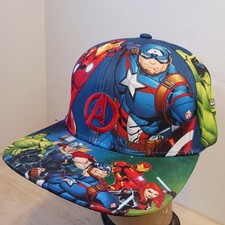 Marvel Avengers Snapback Hat Comics Captain Iron Man Thor Hulk All Over Print