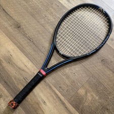 Wilson Triad Tennis Racquet 100 Sq In Black Blue ISOZORB Strung Adult Racket