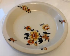 Vintage Fraunfelter China Pie Plate Royal Rochester Pie Plate Retro Country 