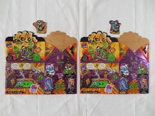 Lot of 2 1996 Taco Bell GOOSEBUMPS Kids Meal Boxes Rare Vintage Slappy Cuddles