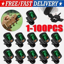 LCD Clip On Chromatic Acoustic Electric Guitar Bass Ukulele Banjo Violin Tuner
