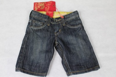 kurze Mädchen Jeans Hose Shorts Hot Pants blau verwaschen Gr. 104