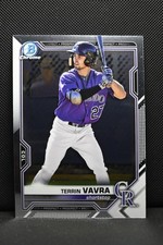 2021 Topps Bowman Chrome - Terrin Vavra #BCP-100 Rockies