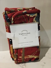 Pottery Barn Brighton Euro Sham Red Floral