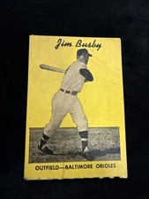 1958 Hires Root Beer Test Set No Tab Jim Busby Baltimore Orioles