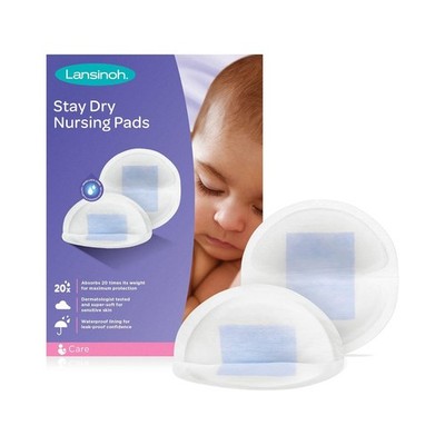 Lansinoh Stay Dry Disposable Nursing Pads for Breastfeeding, 60 Count