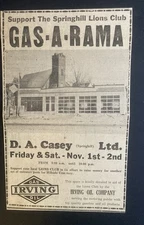 1957 Irving Gas Station Springhill NS Nova Scotia Oil  Gasoline Garage