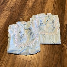 Vintage JC Penney Light Blue Nightgown and Robe Pocket Small